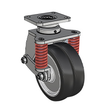 18310双回旋系列 AGV重型焊接减震双轮900KG-8寸