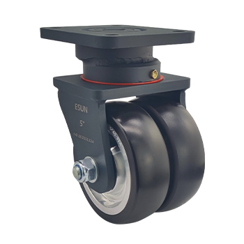 AGV08310双回旋系列中重型铝芯聚氨酯轮-750KG-5寸
