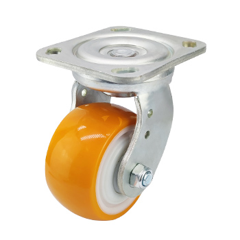 重型双轴承尼龙芯聚氨酯轮8014-86N