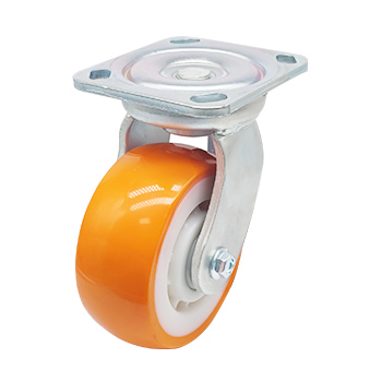 重型双轴承尼龙芯聚氨酯轮8015-86N